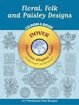 Floral, Folk and Paisley Designs CD-ROM and Book