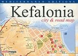 Kefalonia. City and road map