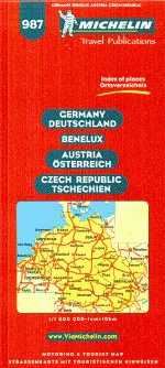 Germany - Benelux - Austria - Czech Republic Tschechien - Michelin 987